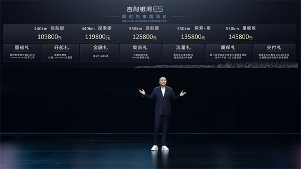 "五个第一"造就年轻家庭用户首选纯电SUV吉利银河E5全球上市