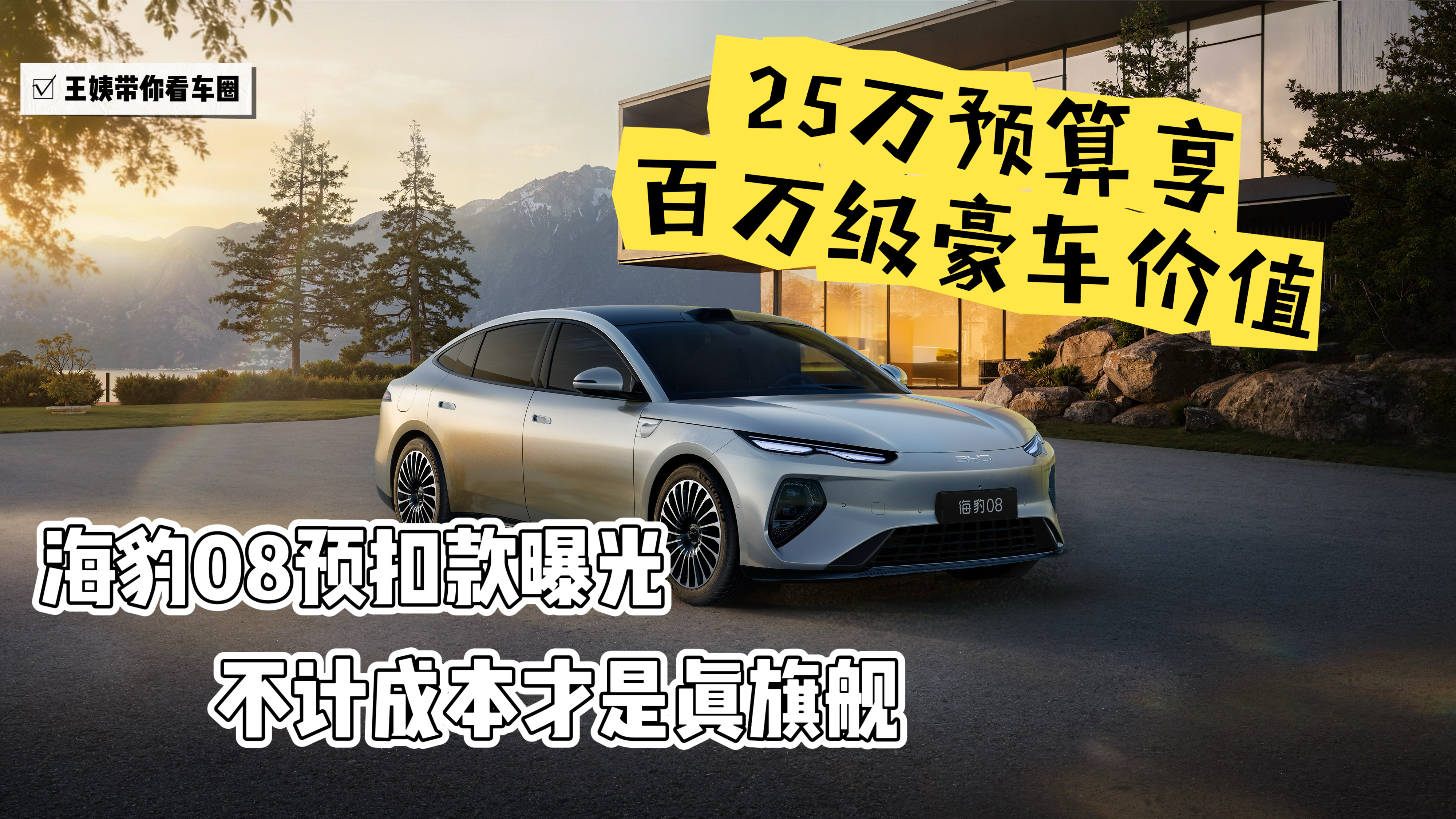 25万预算享百万级豪车价值 海豹08预扣款曝光,不计成本才是真旗舰